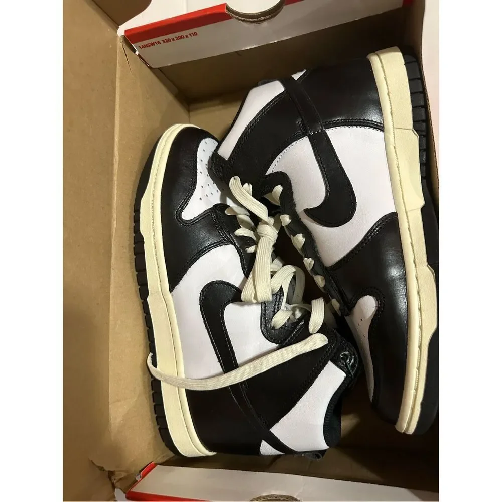 Nike Women's Dunk High Vintage Black Coconut Milk DQ8581-100 Size 7.5 - Picture 3 of 16